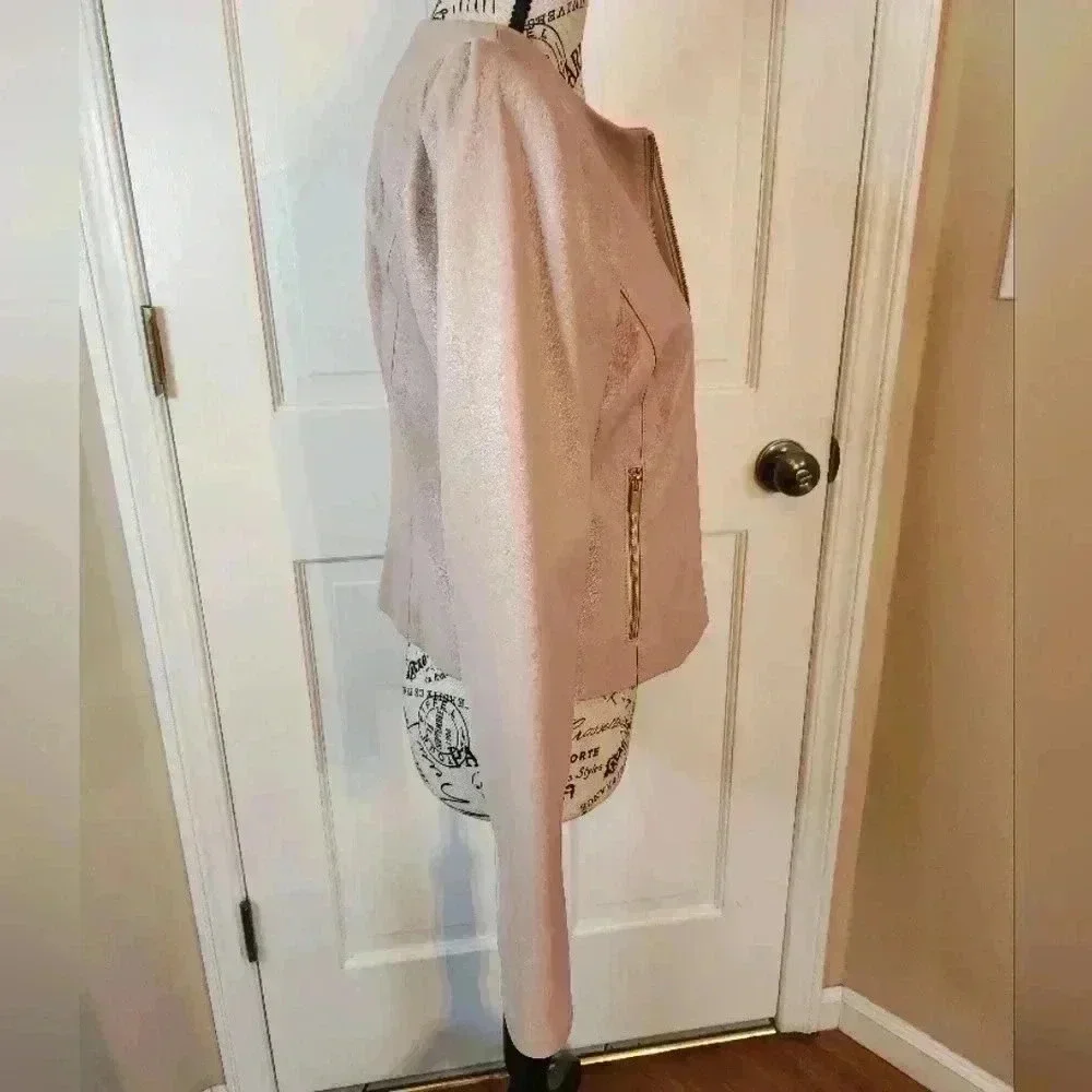 NWOT Ryegrass Chic genuine leather jacket, Sz S - Picture 5 of 11